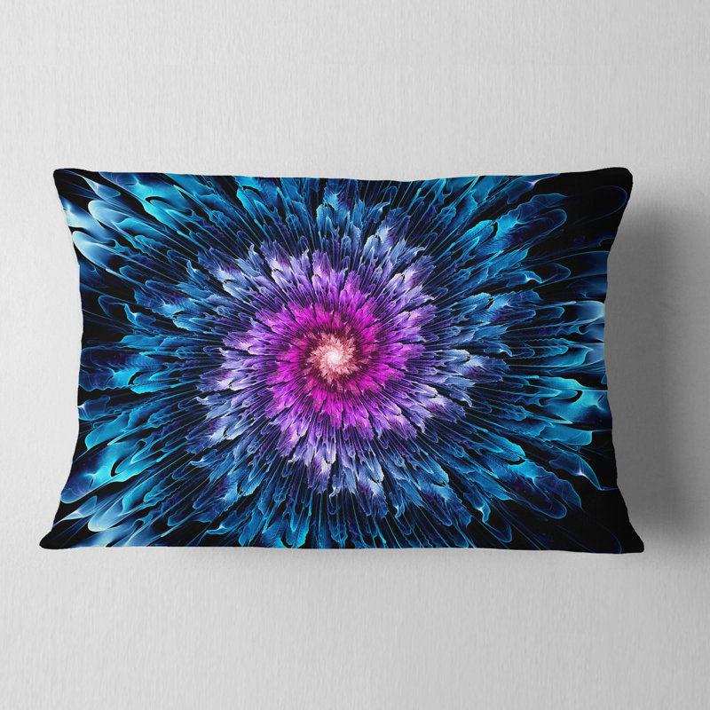 Coussin lombaire floral brillant à fleurs