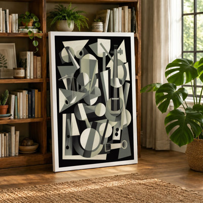 Geometric Abstraction Abstract - Wrapped Canvas