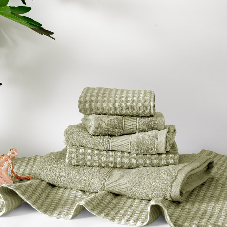 100% Cotton Waffle Weave Towels Absorbent Hand Towels Bathroom