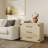 3-Drawer Industrial Wood Nightstand with Metal Handles-1696036354