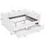 Lit de jour Cozy Gingham avec port USB et tiroirs de rangement-884559632
