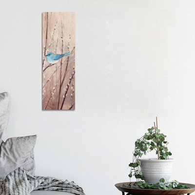 Pretty Birds I 1 Piece Wrapped Canvas Panoramic Painting
