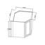 Armoire murale de coin de cuisine prête à assembler l 25,5 po x H 36 po x P 13,5 po CASAINC-132226459