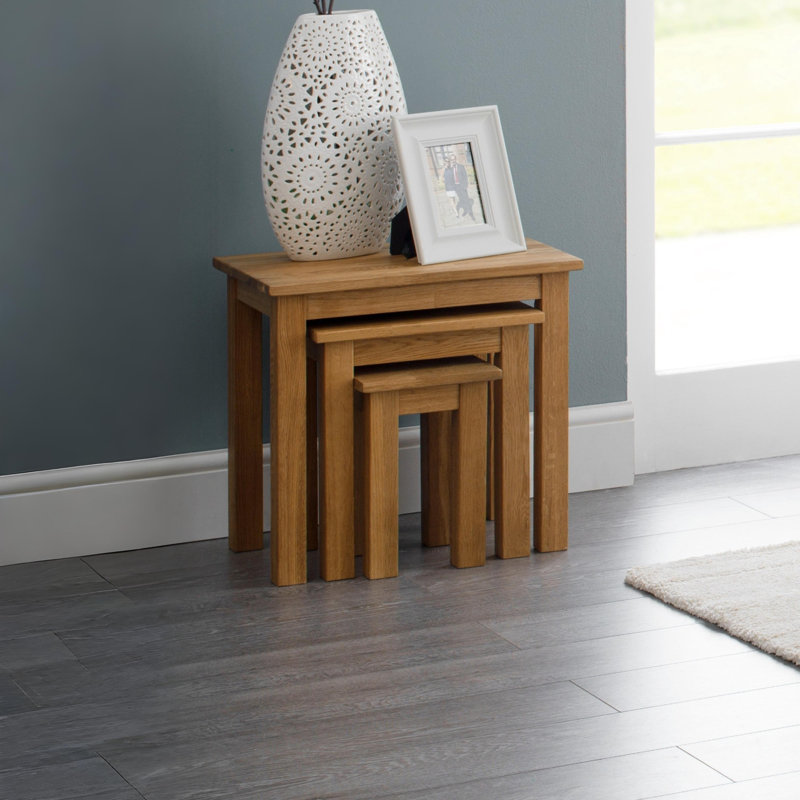 Carmel Solid Wood Nesting Tables, Oak
