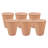 Tall Vaso Terracotta Pots - Set of 6