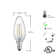 20 Watt Equivalent C35 E12/Candelabra Dimmable 2700K LED Bulb