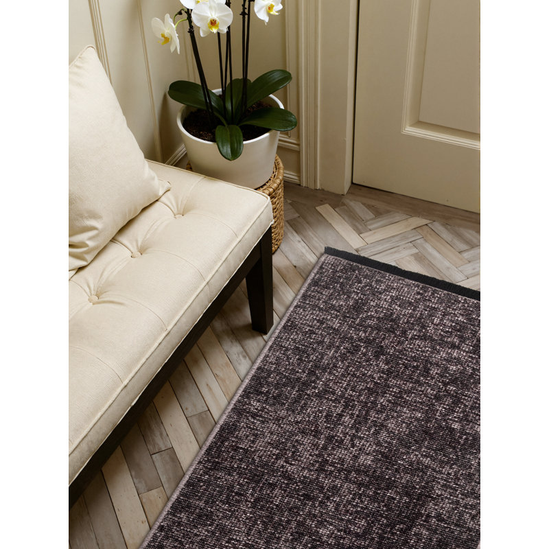 Geometric Cotton Area Rug, Runner 80 x 250 cm