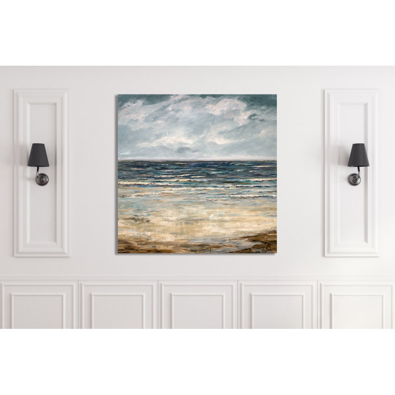 Emerald Sea - Artist Enhanced Canvas Print, 30" H x 30" W x 1.5" D, Unframed