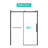56 - 60"W X 76"H Bathroom Shower Door, Tempered Glass, Matte Black Fittings, Smooth Sliding Experience, Easy Maintenance Coating, Contemporary Style Glass Enclosure, 76"H, Design, Hardware, Movement,