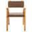 Radbroke 18'' H Solid Wood Armchair-675577273