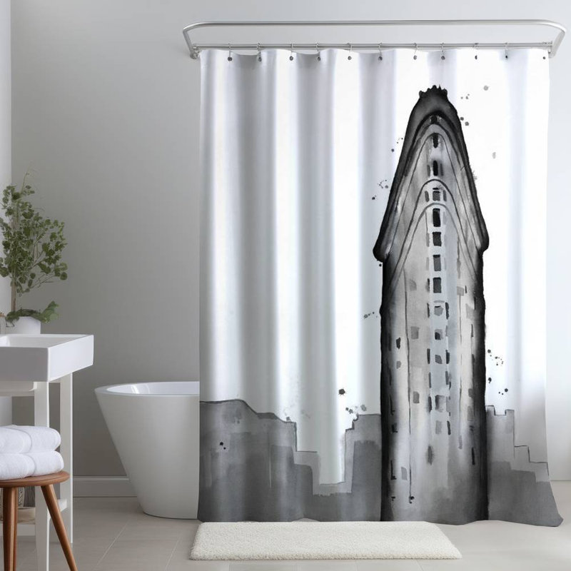 Shower Curtain CI361 – Polyester Shower Curtain, Dye Sublimation Print, 71" W × 74" L