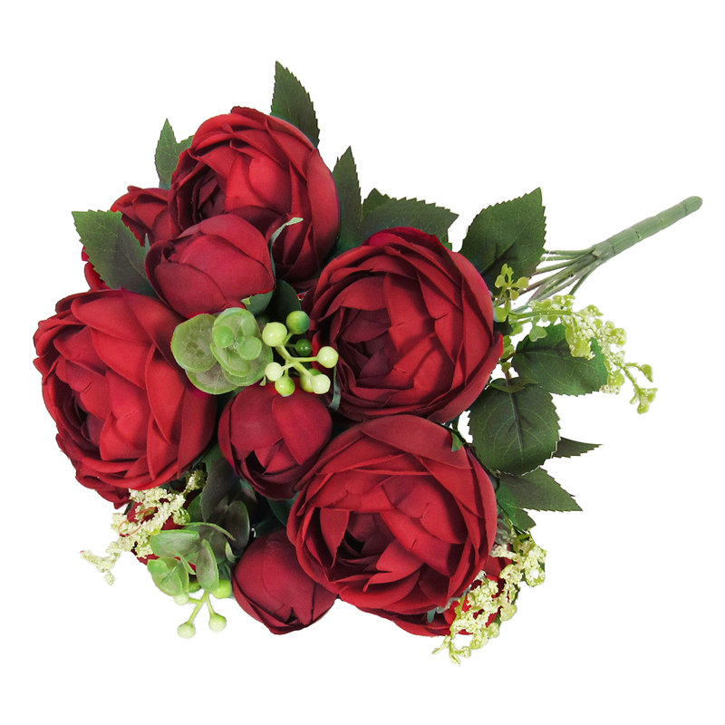 Buisson de renoncule classique, Rouge