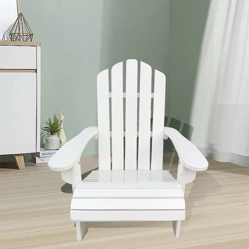 Chaise Adirondack en bois massif pour la détente intérieure et extérieure