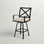 Tabouret de comptoir pivotant avec coussin Mulcahey-881275183-895548435