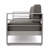 3 Seater Sofa W/ Metal Tray