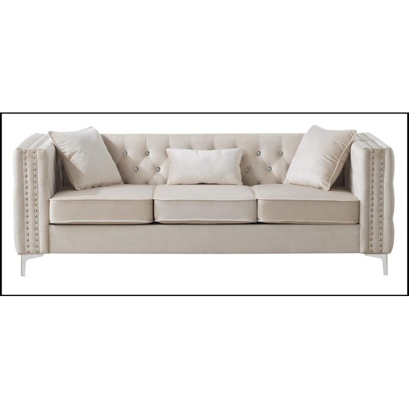 Canapé rembourré Glory Furniture Paige, Ivoire ivoire