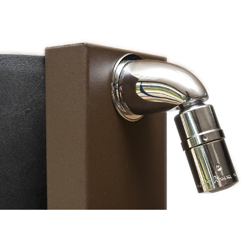 Aleashia Solar Powered Free Standing Outdoor Shower and Footwash Spout