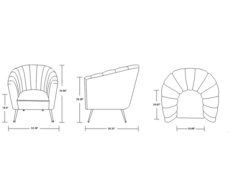 Fauteuil Rosemont, Vert