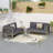 X-Back Left -Right Corner Bench Set