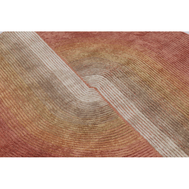 Modern Handmade Silk Area Rug
