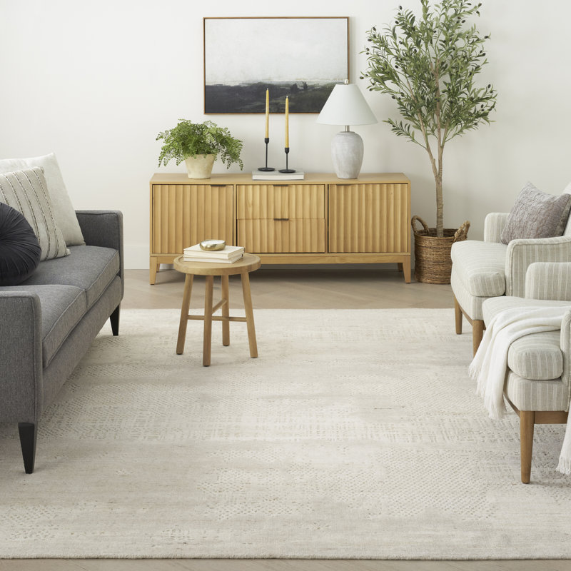 Grete Abstract Handmade Area Rug, Rectangle 259 x 351 cm