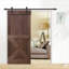 Porte de grange à panneaux et en bois avec quincaillerie d'installation-48421422-48657663-48657667