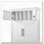 Armoire de rangement 72,6 po, 4 portes avec plateaux coulissants, tiroirs et rangement pour moule à gâteau-668209207