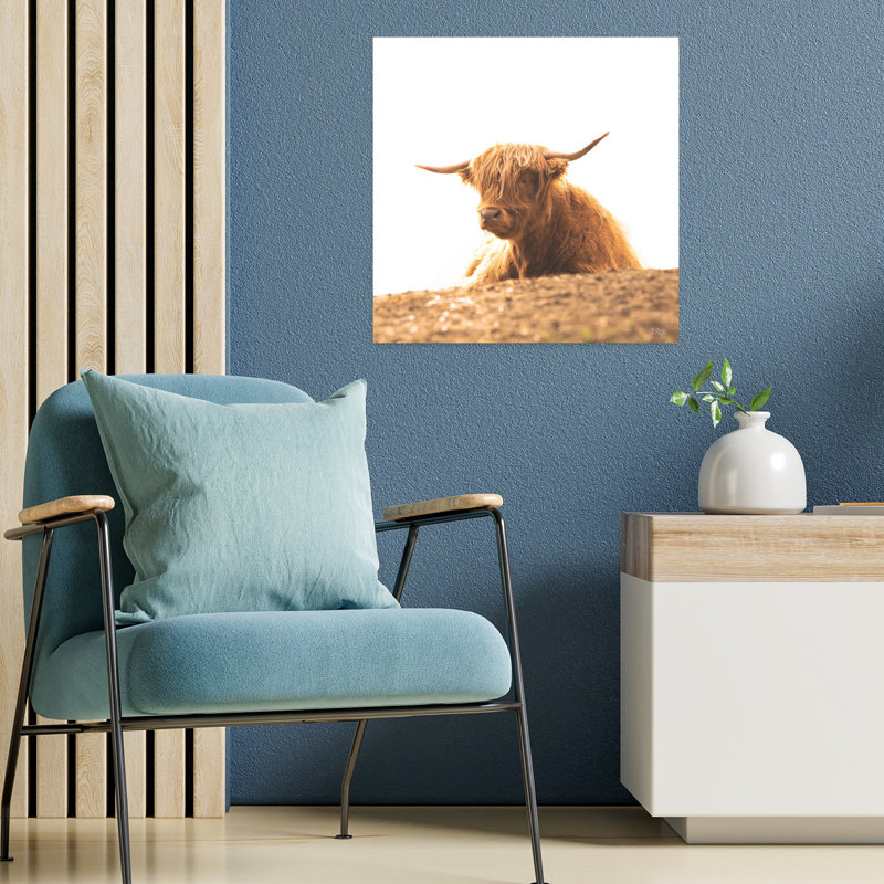 Portrait d'une vache contemporaine, H 18 po x l 18 po