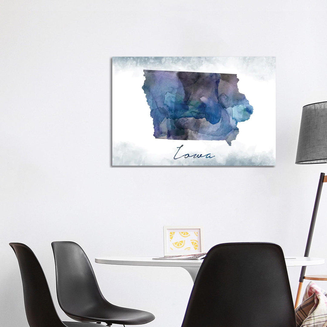 Iowa State Bluish by WallDecorAddict - Wrapped Canvas Gallery-Wrapped Canvas Giclée