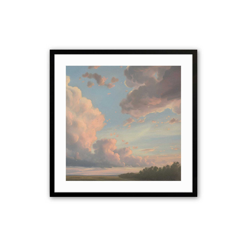 Brilliant Skies II, reproduction, Cadre noir satiné, H 21,5 po x l 21,5 po