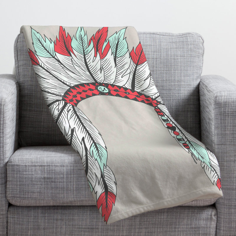 Wesley Bird Throw Blanket, Large