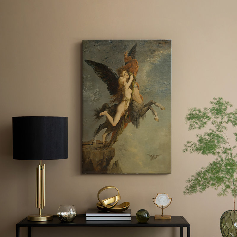 «The Chimera», toile tendue par Gustave Moreau, 8 x 12