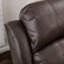Fauteuil coulissant manuel en similicuir de 43,25 po de largeur avec fonction inclinable