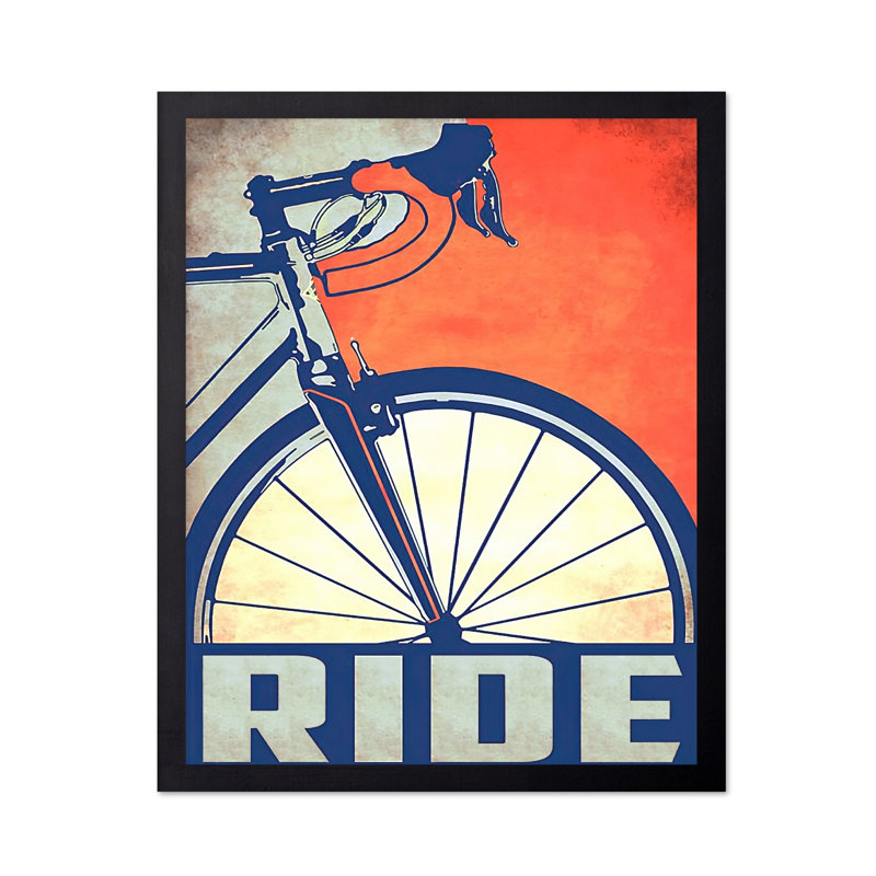 Faire du vélo, Black Framed, Poster, 24"H x 32"W
