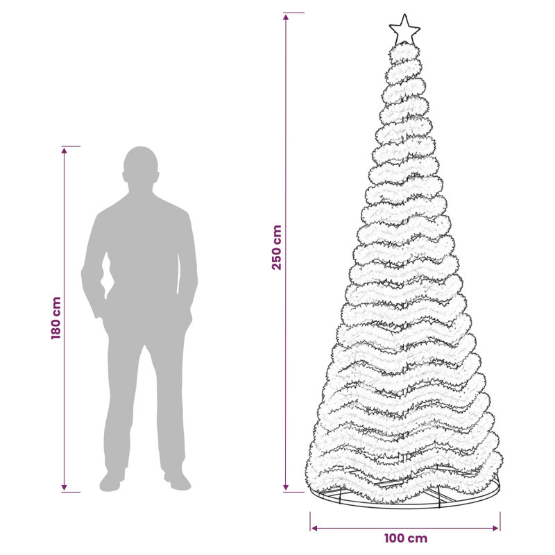Christmas Tree, 250 cm, Warm White