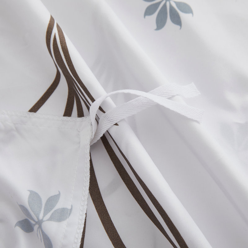 Ensemble de housse de couette en rayonne de bambou 2 pièces avec 1 taie d'oreiller, Marina
