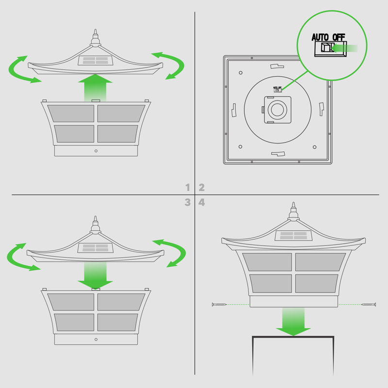 Solar White Pvc Low Voltage Integrated LED Fence Post Cap Light 5 In. X 5 In. with Base Adapter Included