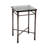 Accent Table Metal Glass Aluminum Contemporary Square Design for Modern Home Office Bedroom Living Room Decor - 23" Bronze, Copper, Metallic