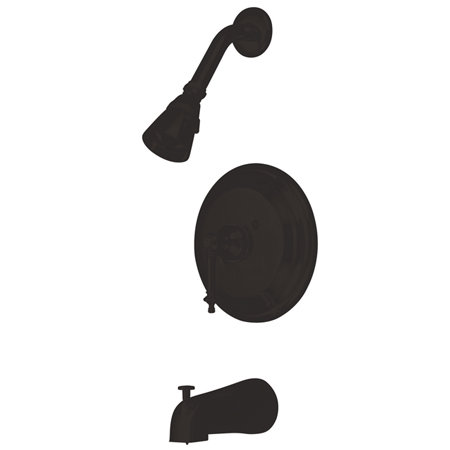 Volume Control Tub and Shower Faucet with Tampleton Lever Handles