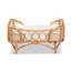 Lit pour animal de compagnie en rotin brun naturel avec coussin Herakles Malino