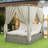 Adjustable Sun Bed With Curtain-1039603525