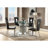 Bleidy Upholstered Side Chair in Black and Silver (Set of 2)
