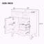 Ensemble de meuble-lavabo avec lavabo 30 po, armoire de salle de bain verte avec tiroirs, structure solide et panneau de fibres à densité moyenne-1718974985