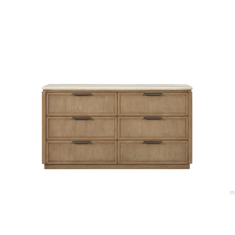 Commode en placage de chêne