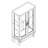 Elegant Light Curio Cabinet With Tempered Glass Doors, LED Light, Mirrored Back Panel & Adjustable Shelves – Perfect Display Storage For Home & Office