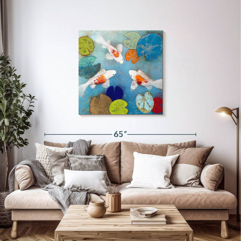 Koi Pond, 36" H x 36" W
