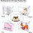 6-Piece Acrylic Display Case for Purse and Handbag, Stackable Storage Boxes Organizer
