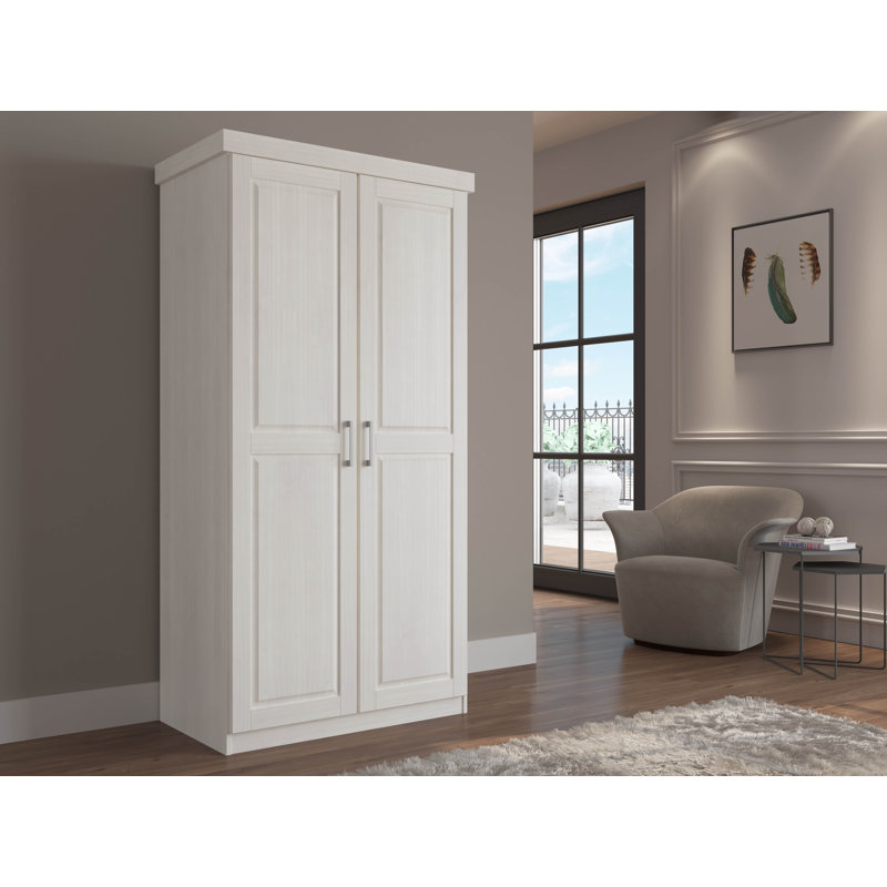Hakon 2 Door Wardrobe, White