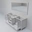 Base de meuble-lavabo double 72 po avec miroir Jacques-1074756875