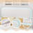 Marshmallow Cloud Boucle Upholstered Bed Frame with LED Lights and Rounded Corners Tall Headboard-409990703-409990702
